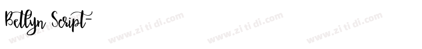 Betlyn Script字体转换